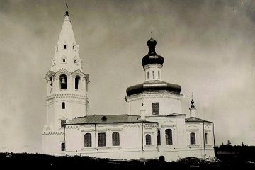 Свято-Троицкая церковь Кодского монастыря пгт. Октябрьское, Октябрьский район. Фото конца XIX века